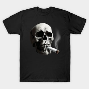 Skull With Cigarette T-Shirt